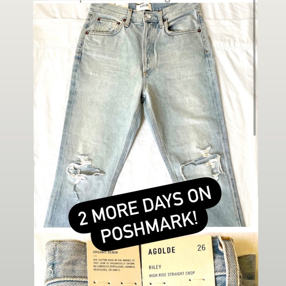 NWT - AGOLDE - Riley - distressed jeans - size 26